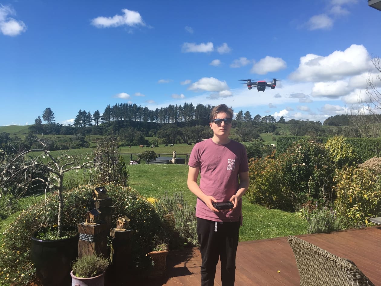 A Travel drone. The DJI Spark