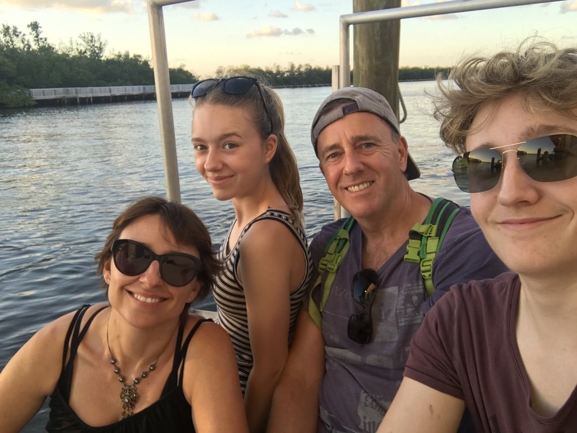 A happy family take the Fort Lauderdale tours on the water taxi. All on budget and happy!