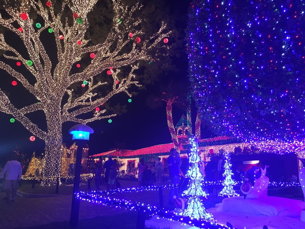 See the Christmas lights from the deck of your Fort Lauderdale tours taxi.