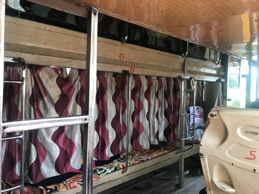 A travel blog about taking the overnight sleeper bus in India