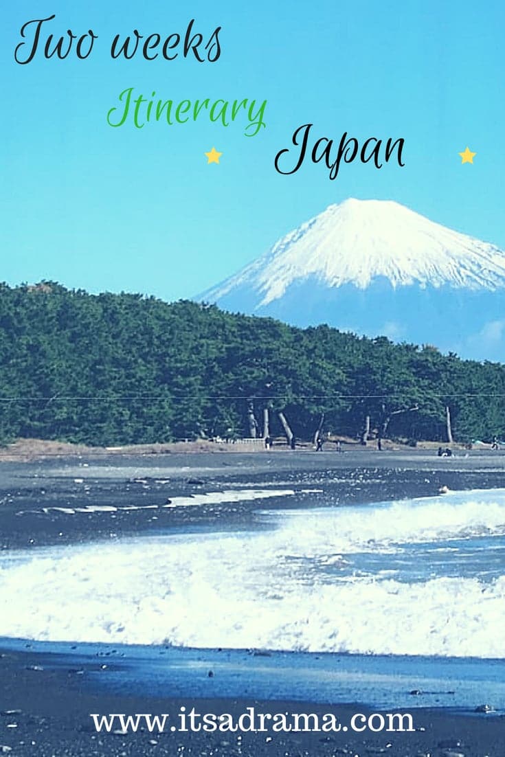 a Japan travel Blog and two week itinerary .