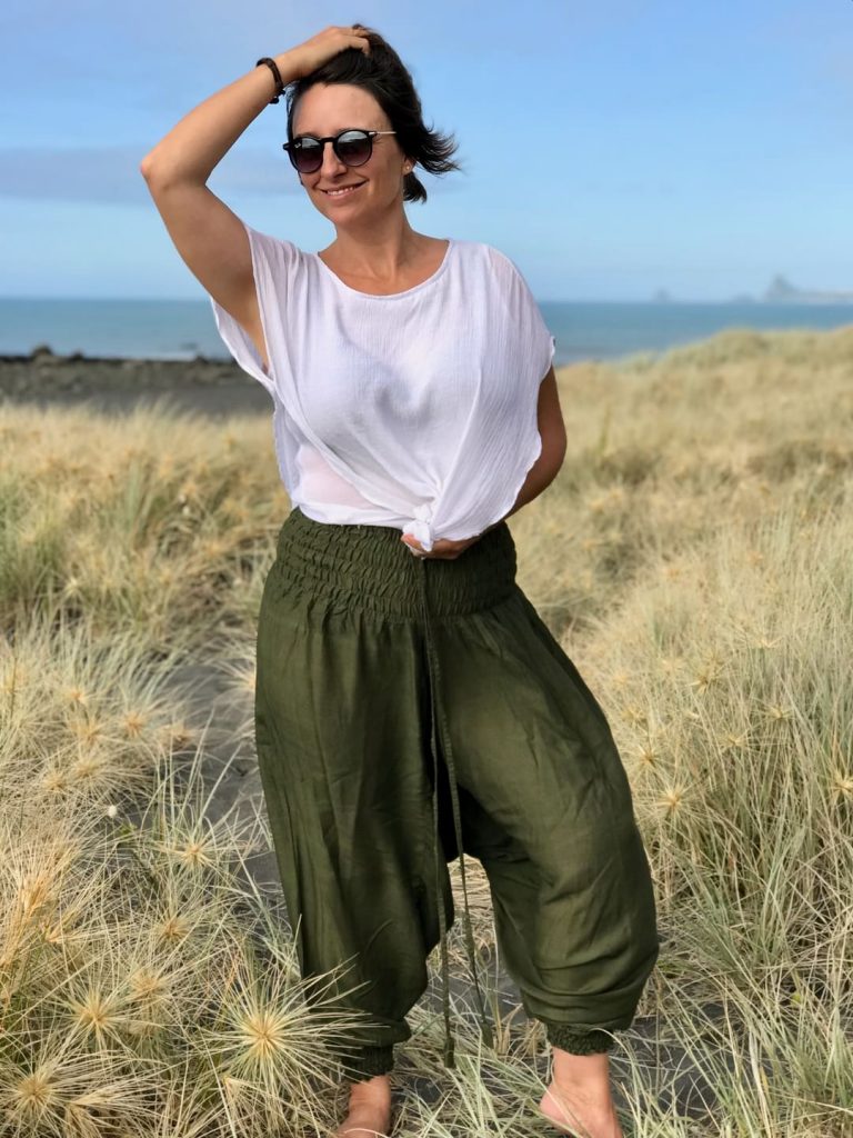olive harem pants