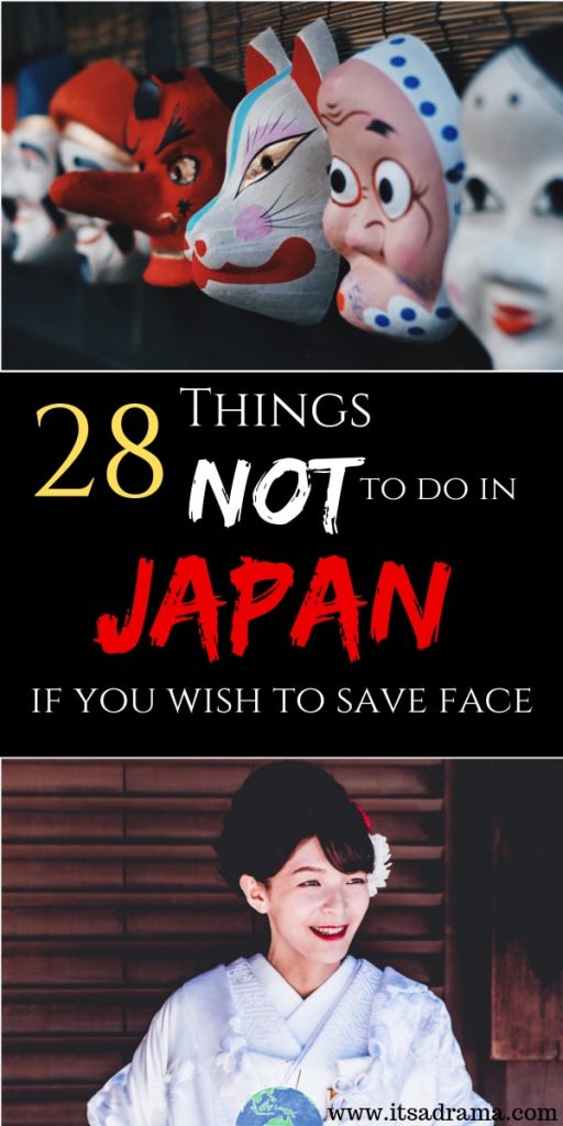 Things not to do when you travel in Japan