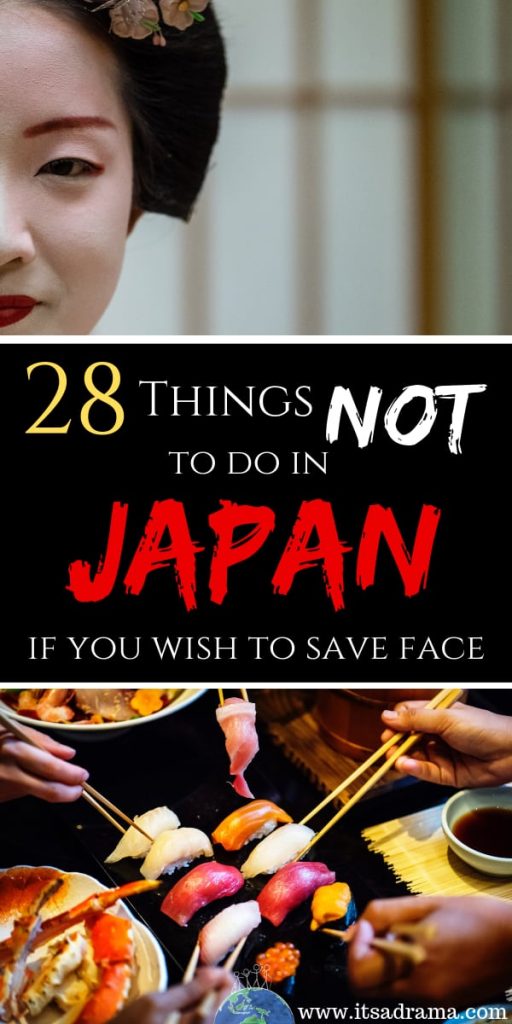 Things not to do in Japan