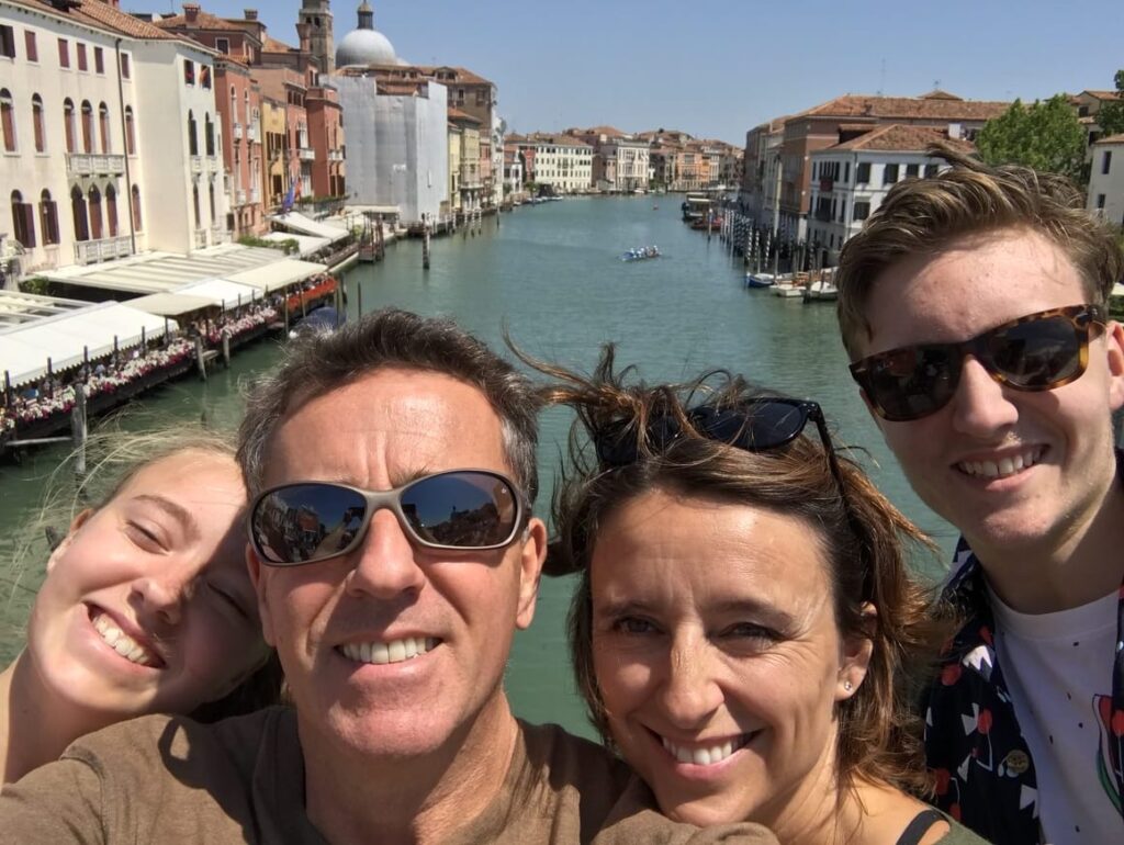 family in Venice