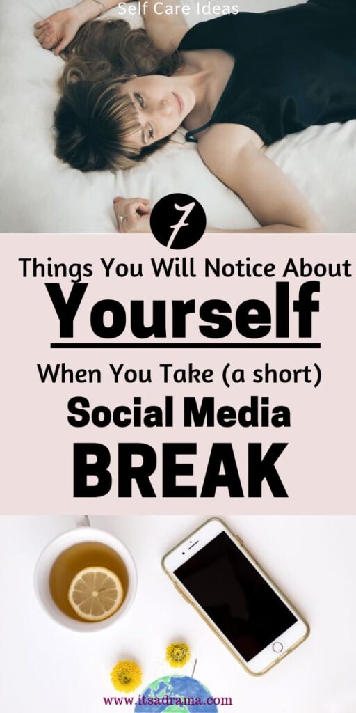 take a break from social media