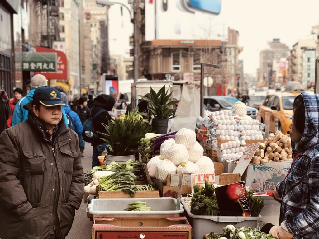 China Town In NYC at Christmas