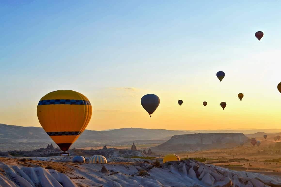 Balloons over turkey