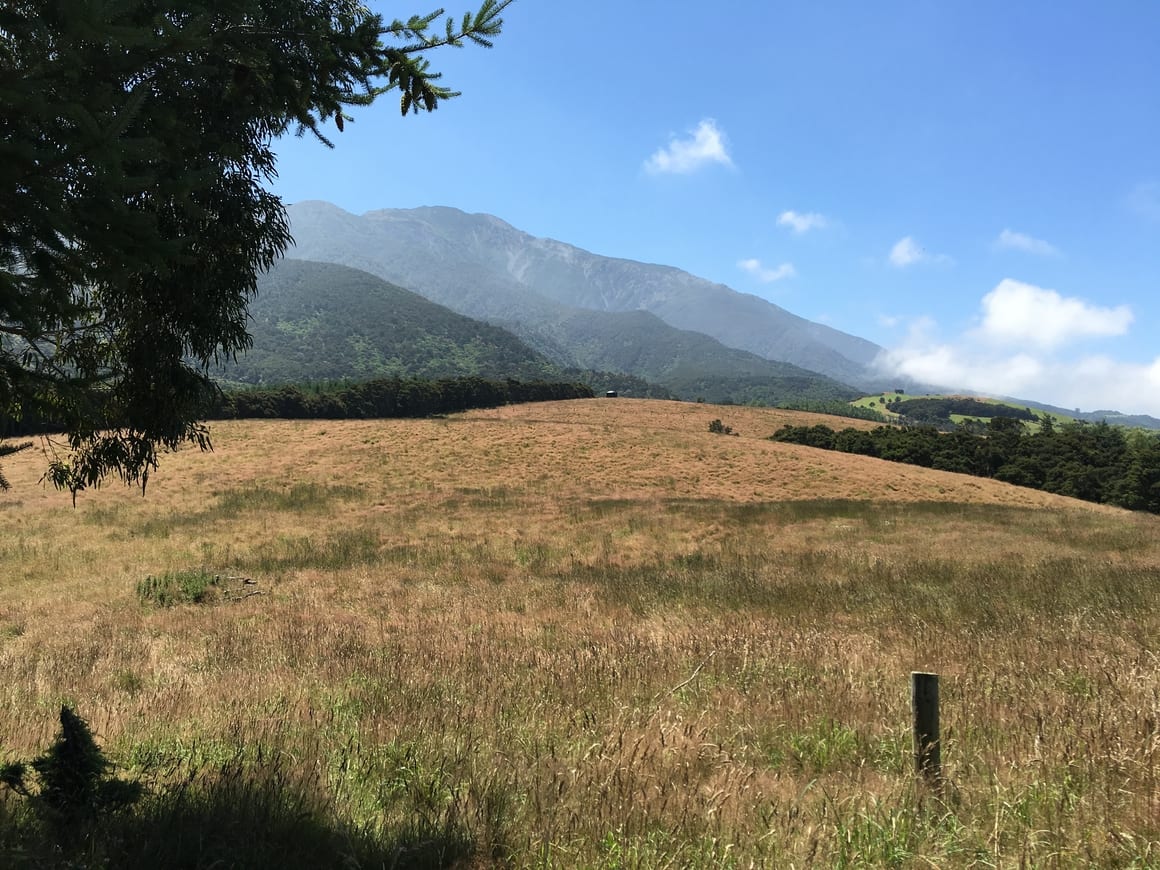 View of hills in new Zealand