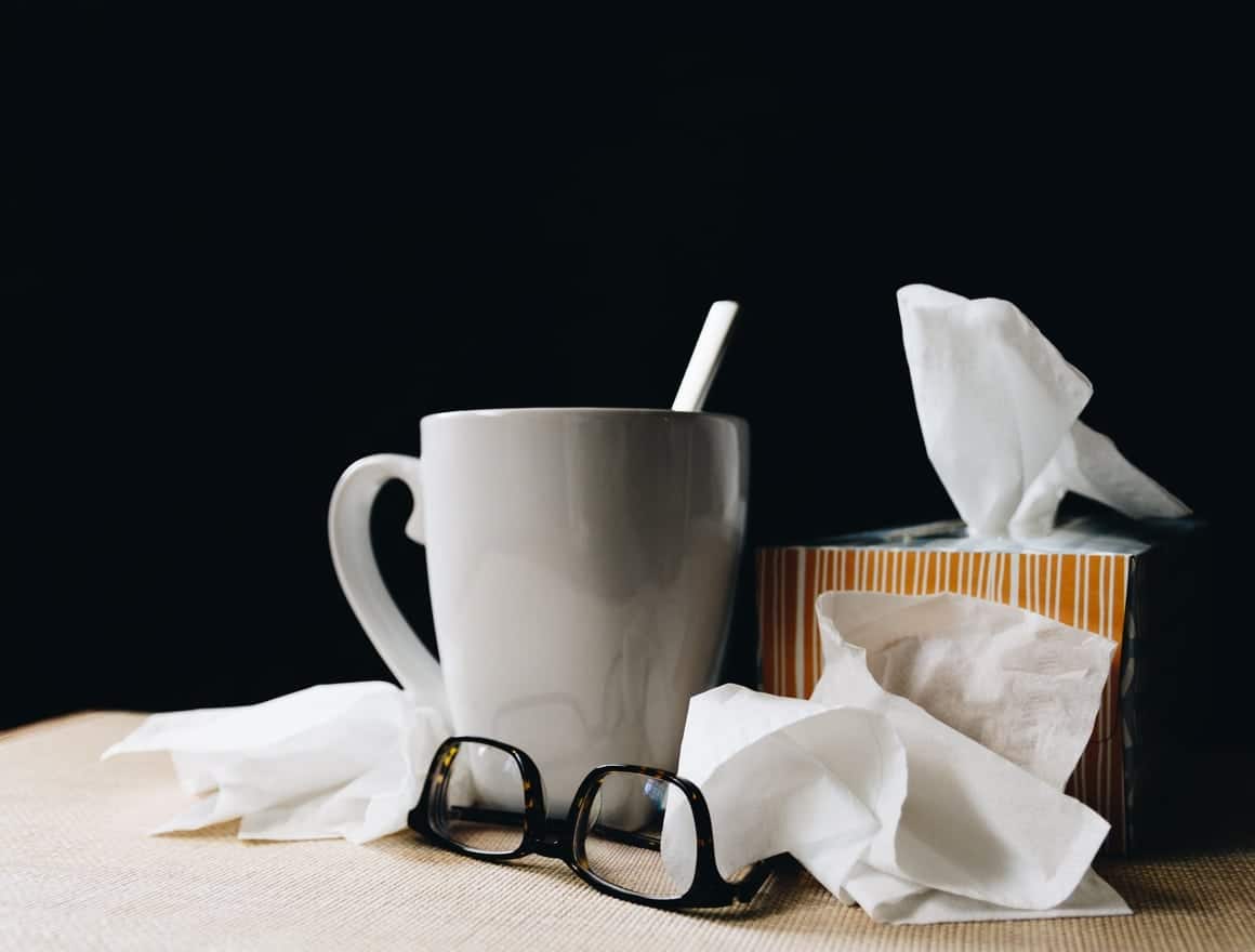 Tissues and a cup of tea for when you have the cold