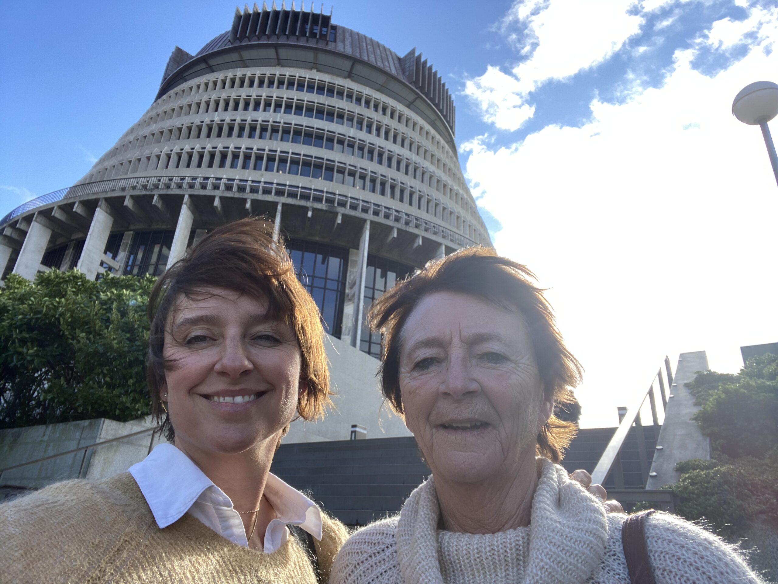 Mum and daughter havibng a weekend away in Wellington New zealand