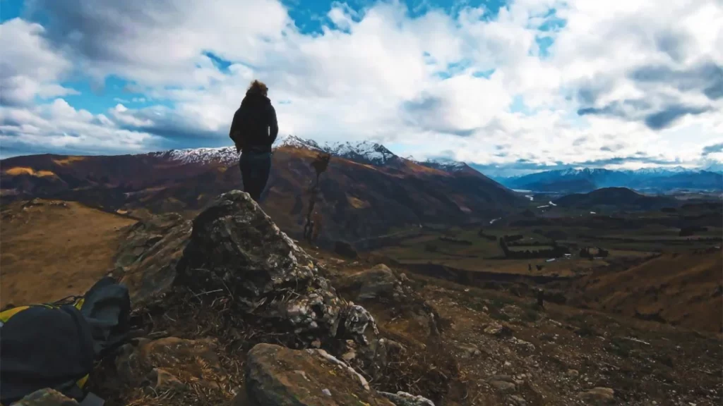 A woman living in New Zealand looking out to the view