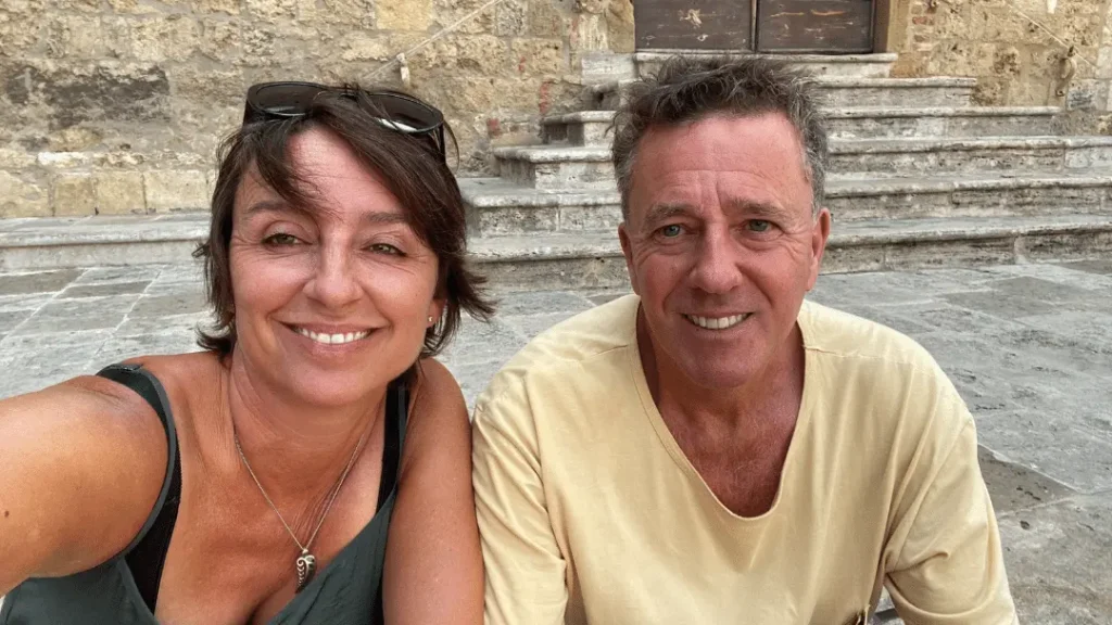 A husband and wife called Liz and Brian in Italy