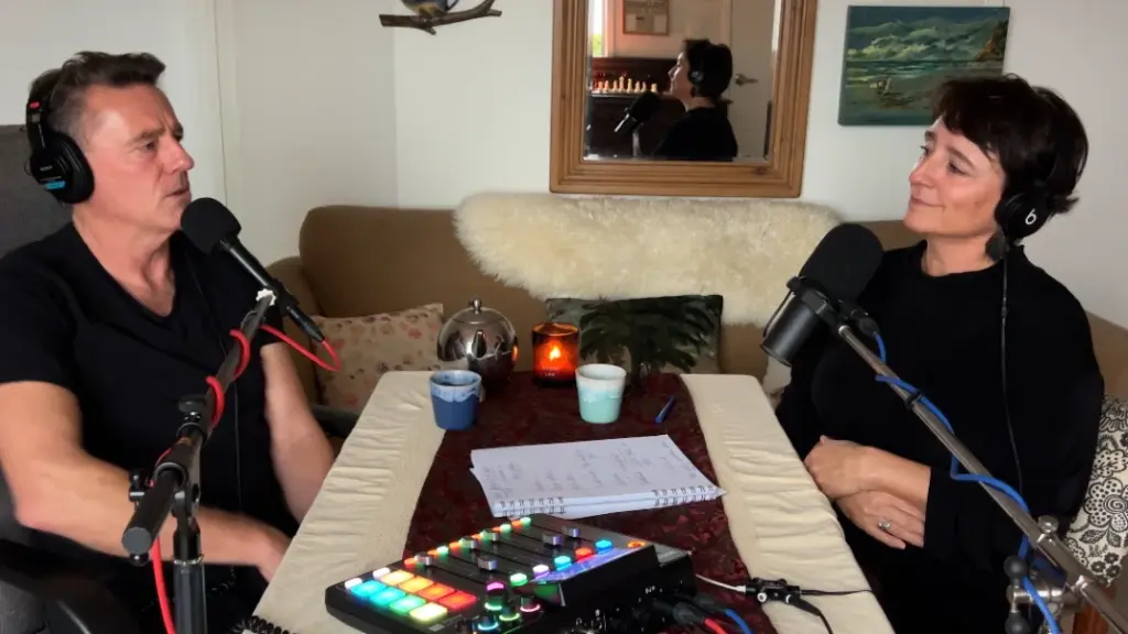 Liz and Brian, husband and wife discussing grief and the surprises it springs on you