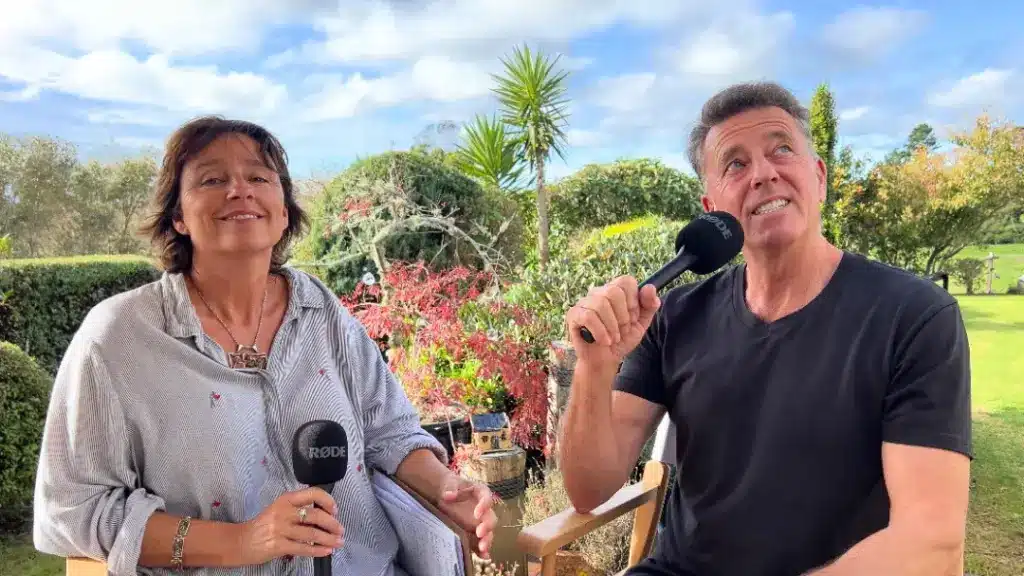 Husband and wife team. It's a Drama podcast sitting in a sunny garden in New Zealand