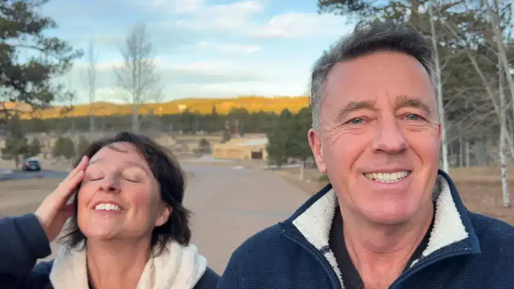 A husband and wife in America for the first time sharing their stories and first impressions on the podcast "It's a Drama"