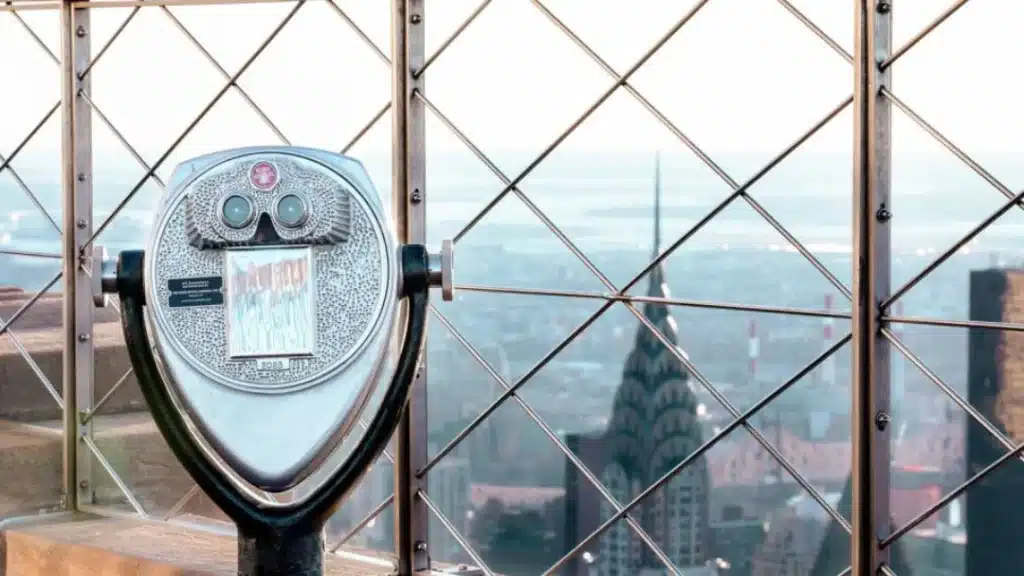 Empire state building observation deck