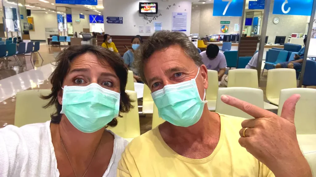 Husband and wife in hospital at Chiang Mai, Thailand. It's a drama podcast!