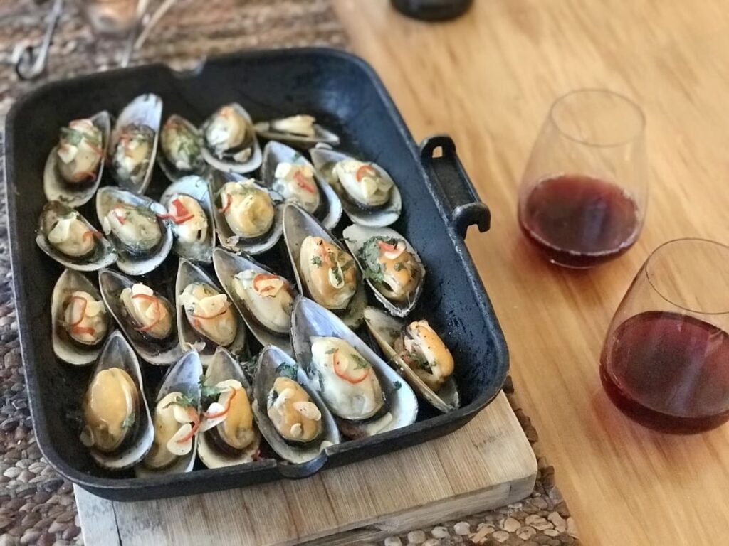 Green lip mussels. A favourite food of New Zealand