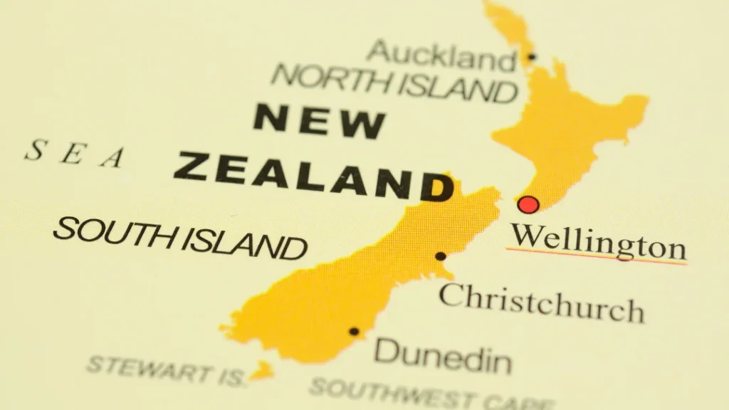 Map of New Zealand. Common fears around moving to New zealand