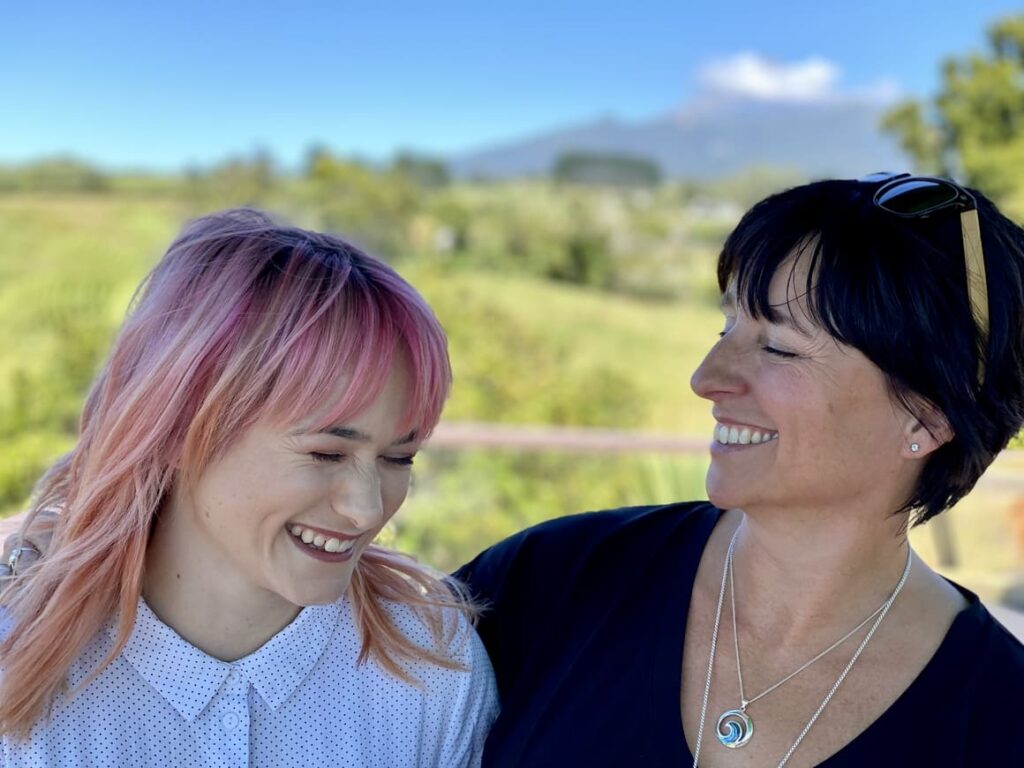 British woman and New Zealand woman together 